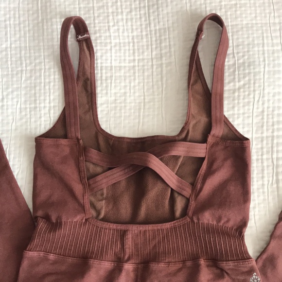 Free People Movement Good Karma Onesie Size XS/S Nutmeg Color - Picture 5 of 13